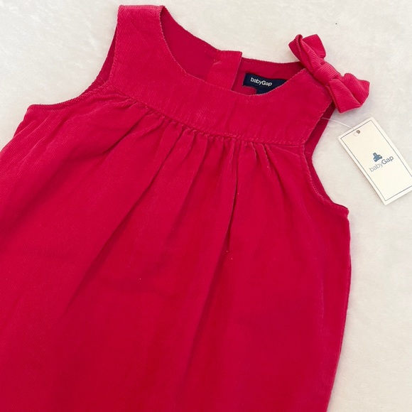 NWT Gap Corduroy Bow Romper - Picture 2 of 4
